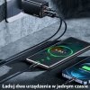USAMS Ładowarka sieciowa T41 USB-C+USB GaN 47WPD+QC (only head) Fast Charging czarny/black CC137TC01 (US-CC137)